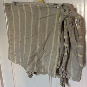 Banana republic linen blend striped skort